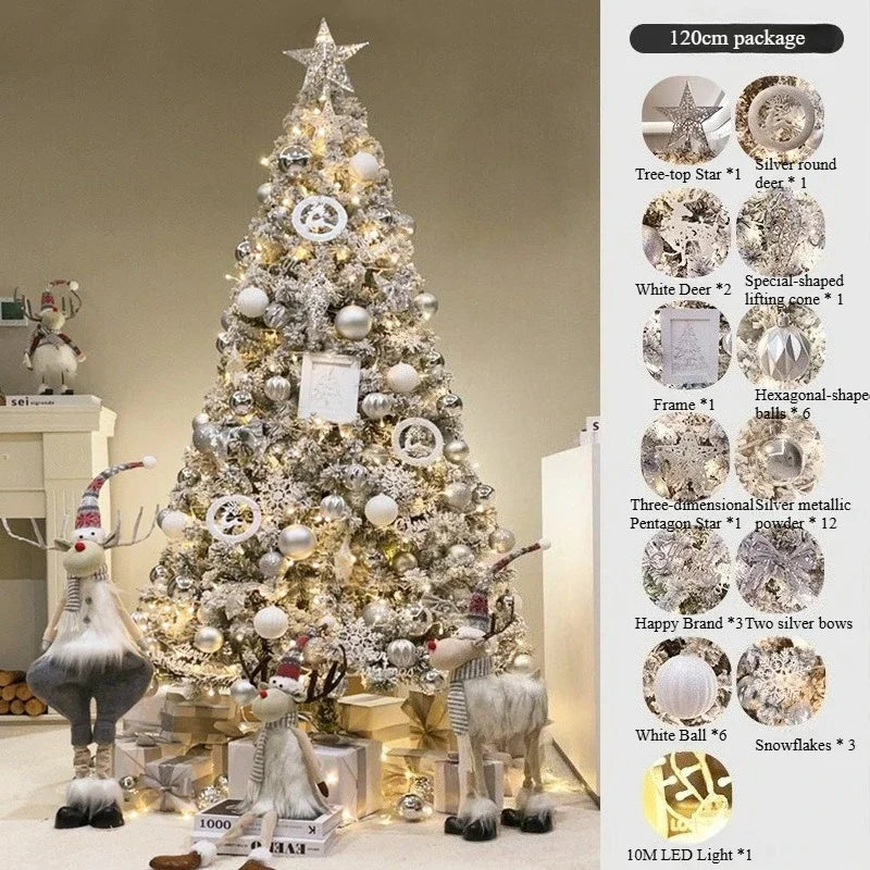 Snowfall Plush Christmas Tree Set