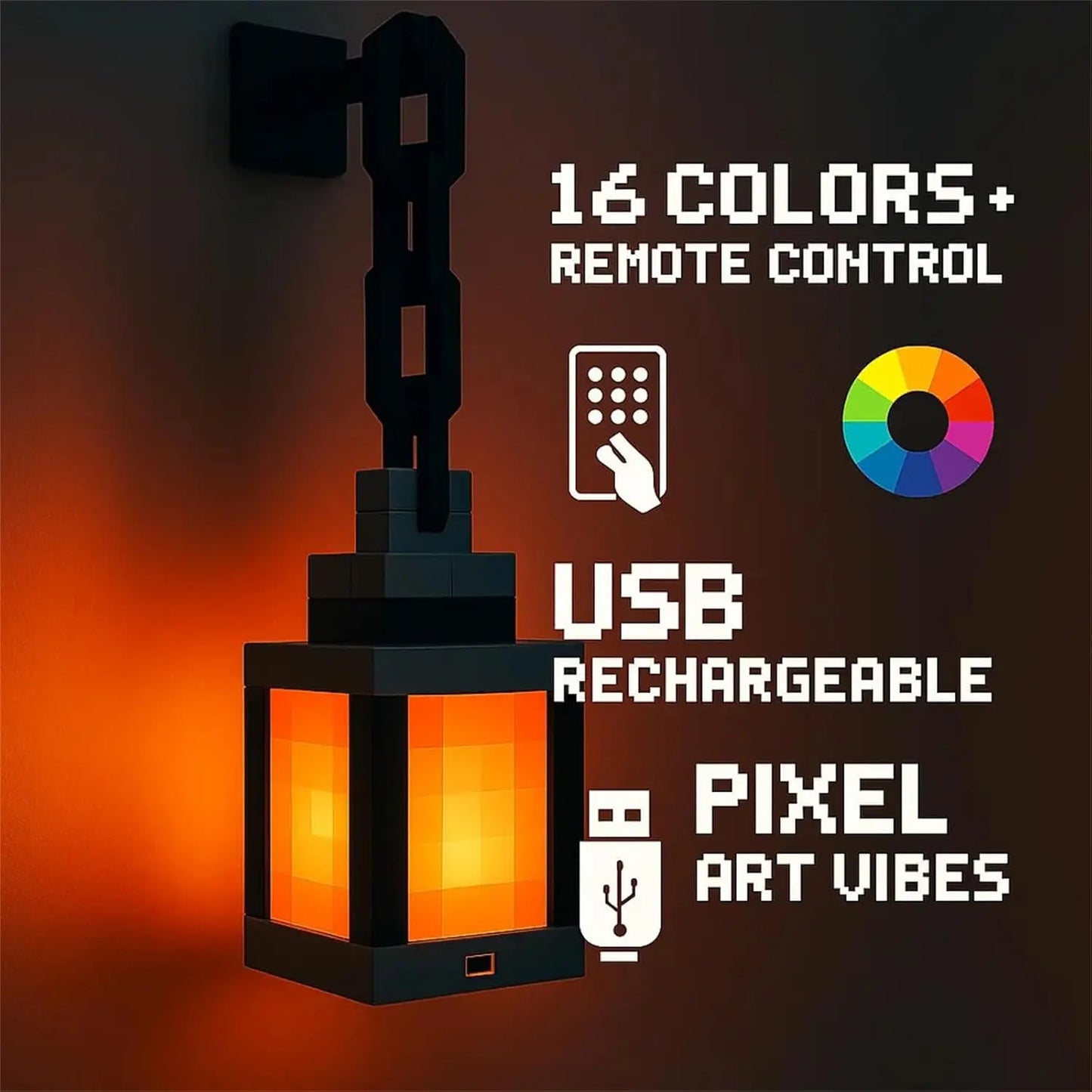 PixelGlow Portable Lantern