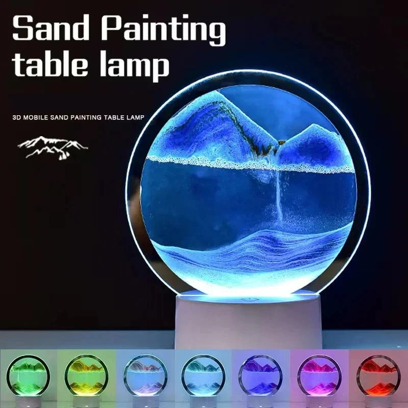 Calming RGB Hourglass Lamp