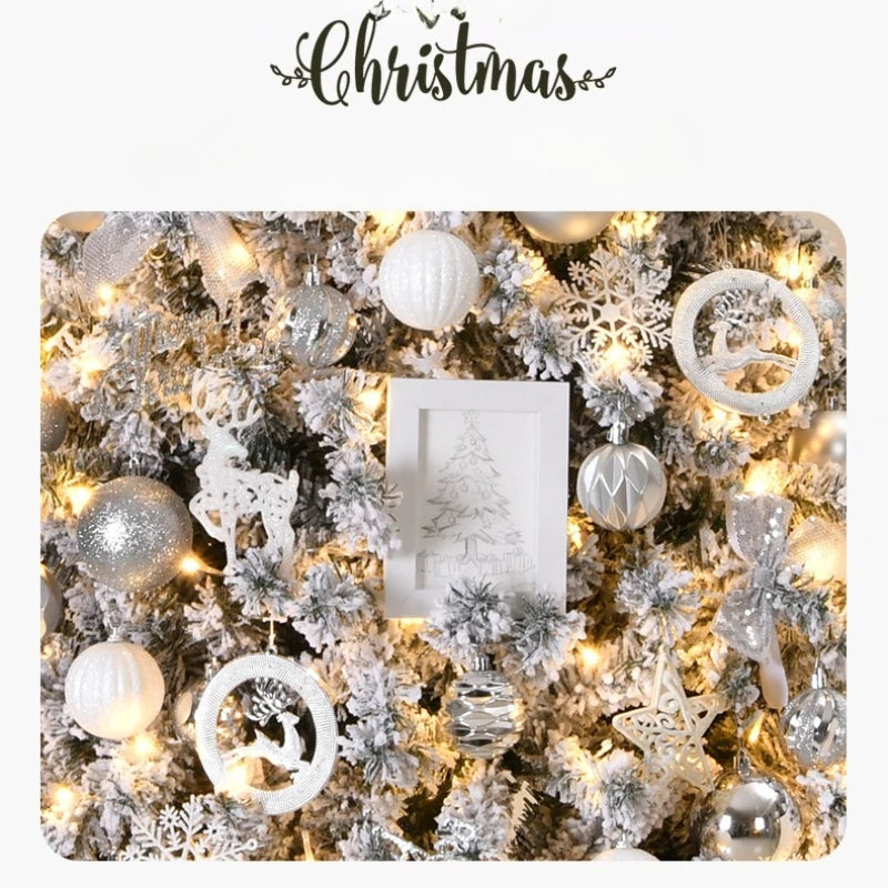 Snowfall Plush Christmas Tree Set