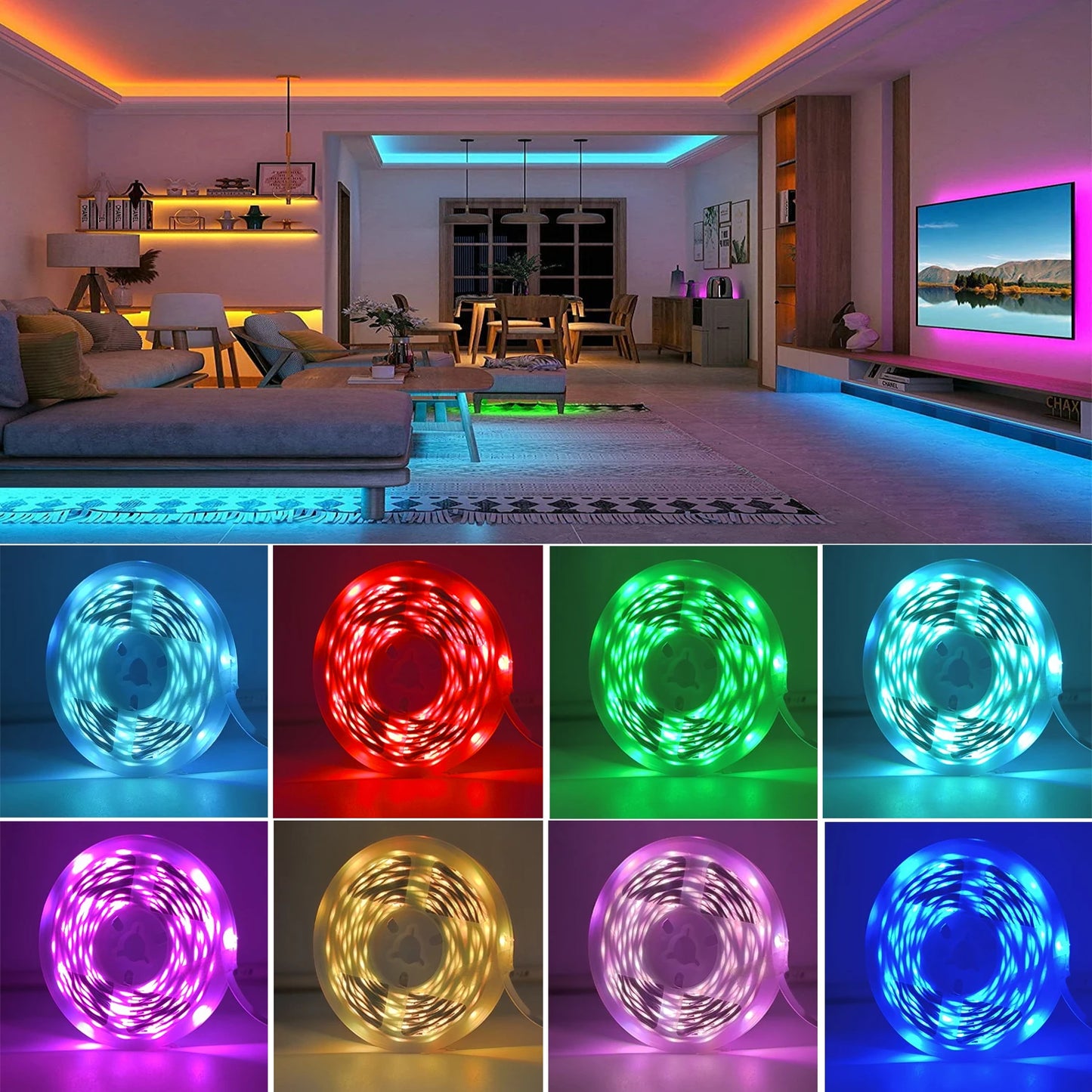 MoodGlow RGB LED Room Lighting
