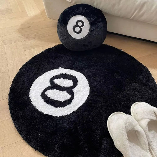 CozyGrip Black Eight Rug