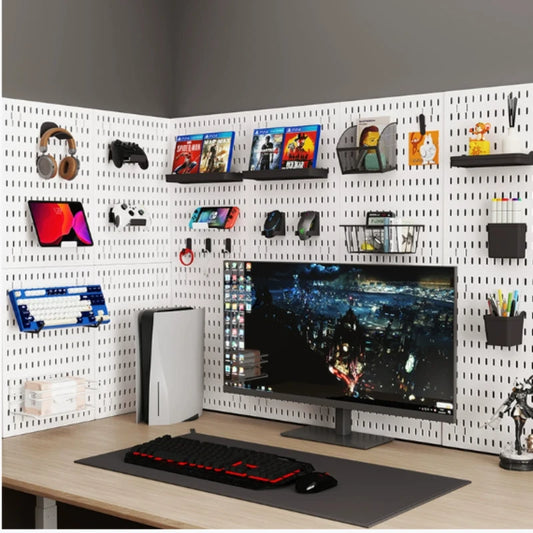 No Drill Pegboard Wall Organizer