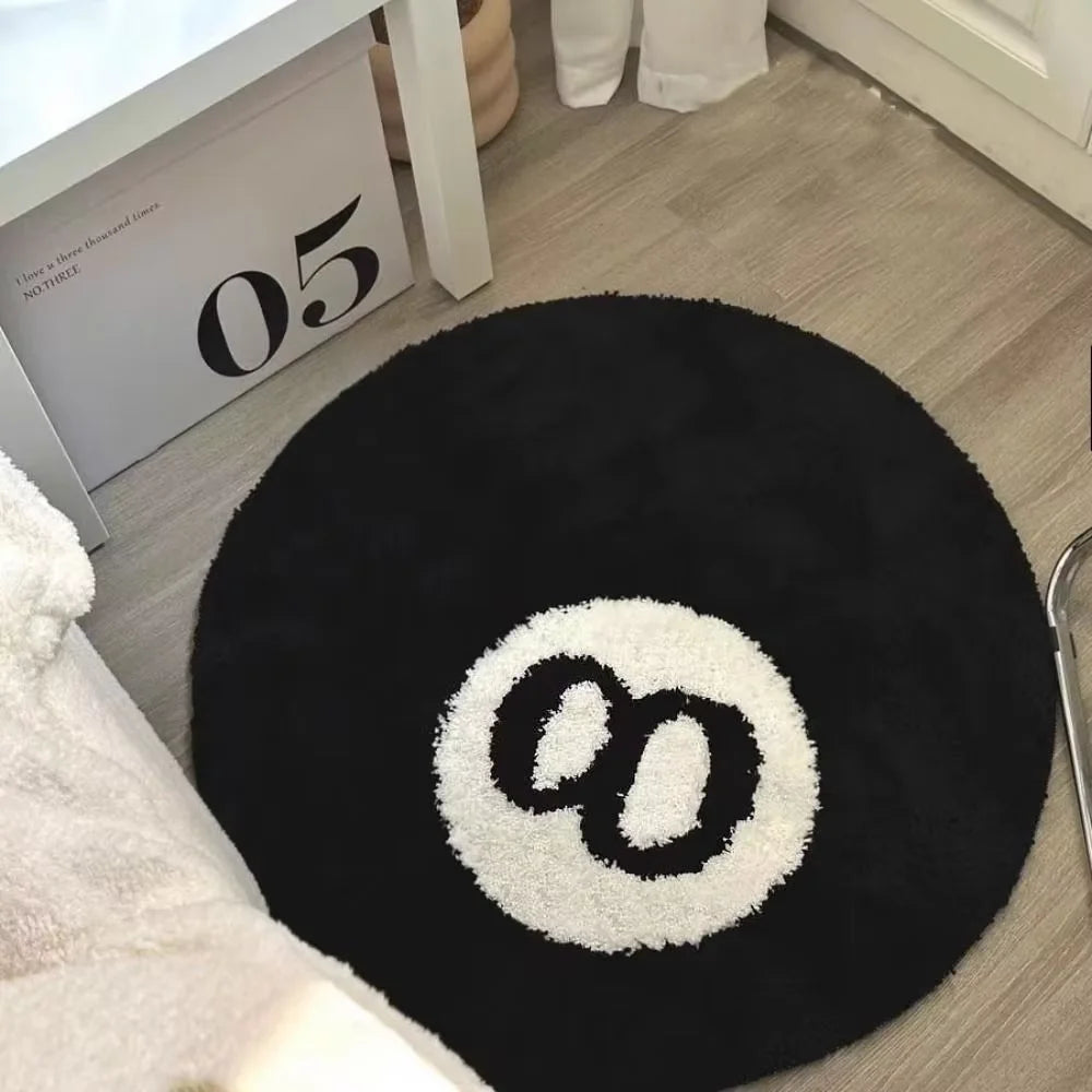 CozyGrip Black Eight Rug