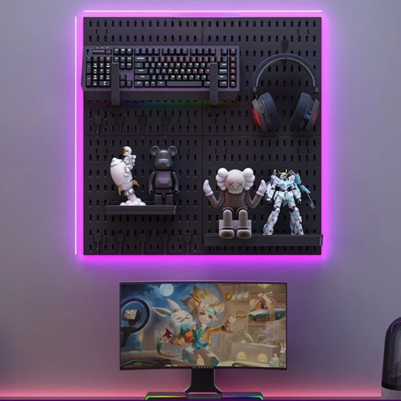 No Drill Pegboard Wall Organizer