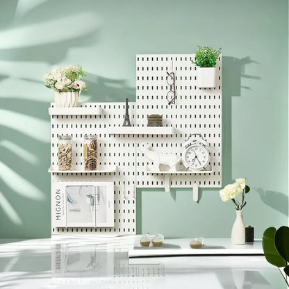 No Drill Pegboard Wall Organizer