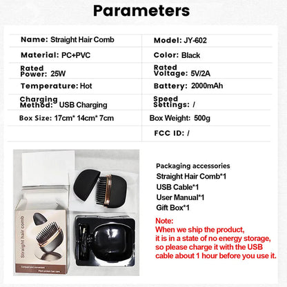 QuickStyle Travel Hair Comb